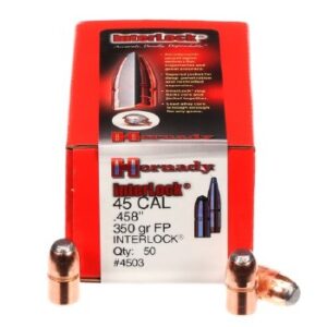 .458 Caliber 350gr FP Hornady #4503 50/Bx